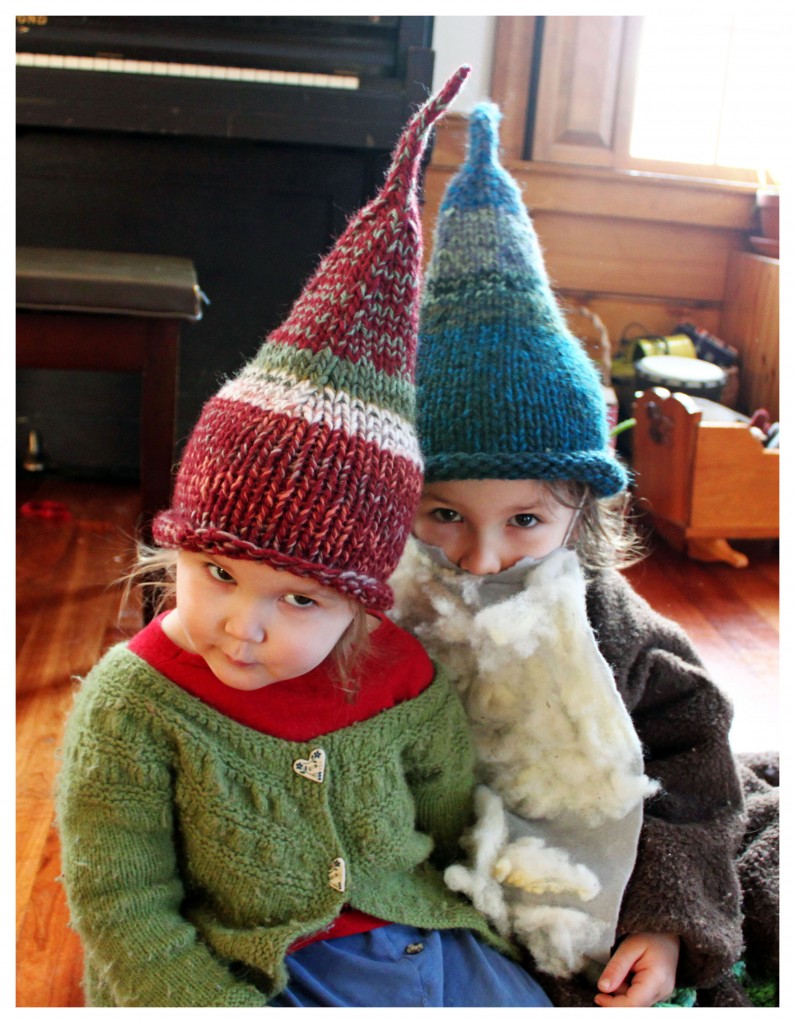 Knitted Baby Gnome Hat and Socks set
